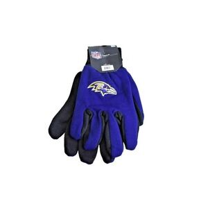 Baltimore Ravens NFL FOCO Purple Utility Work Outdoor Garden Gloves Adult OSFM